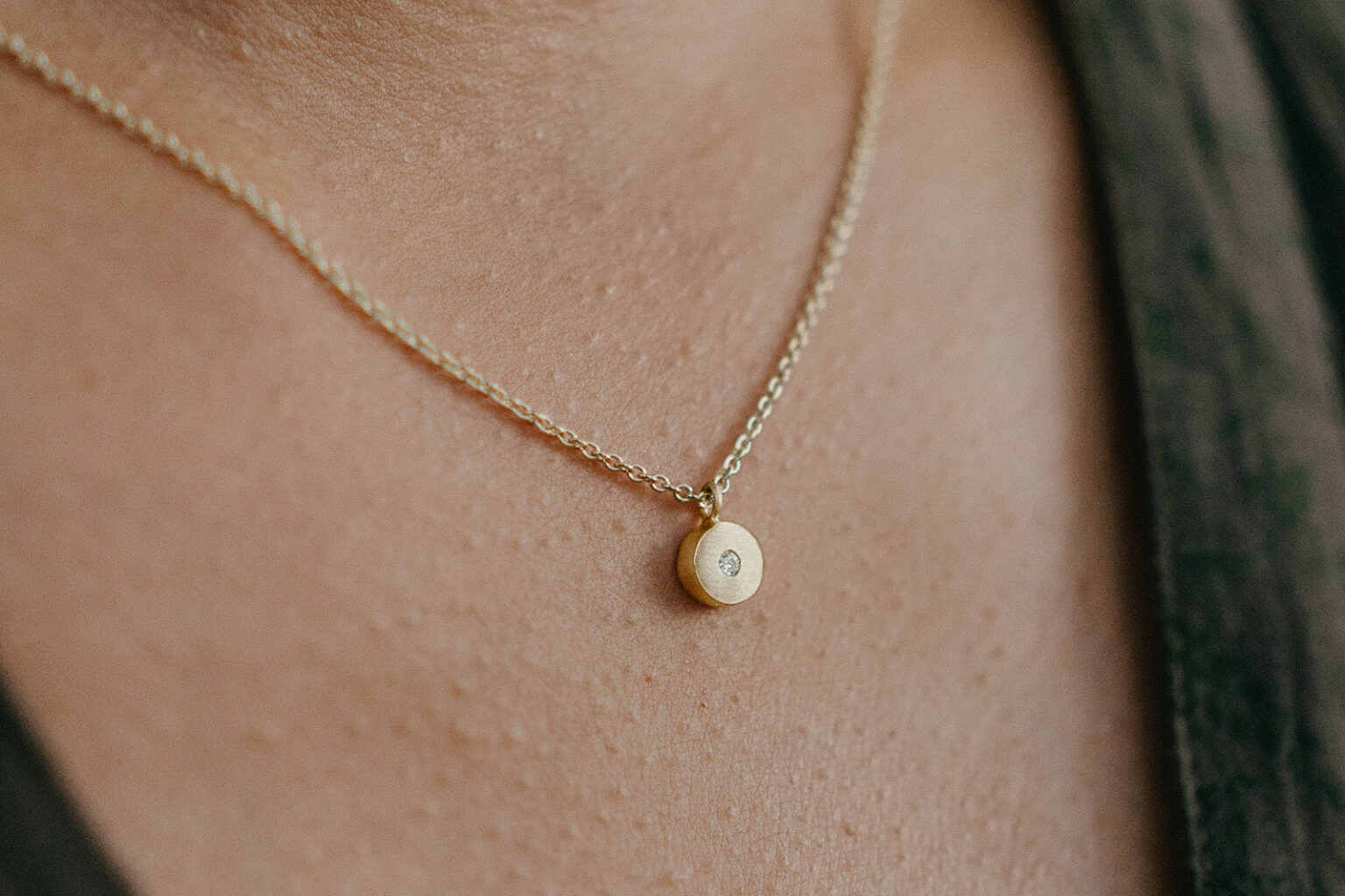 9ct Yellow Gold Tag Necklace