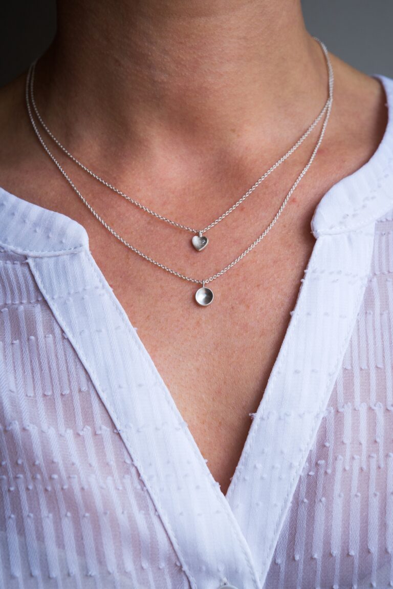 Dome Necklace with Pearl Drop • Clifton Rocks