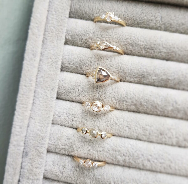 Grey-Diamond-Modern-Rose-Cut-Engagement-Ring-Trilogy-Clifton-Rocks-Jewellery-Bristol