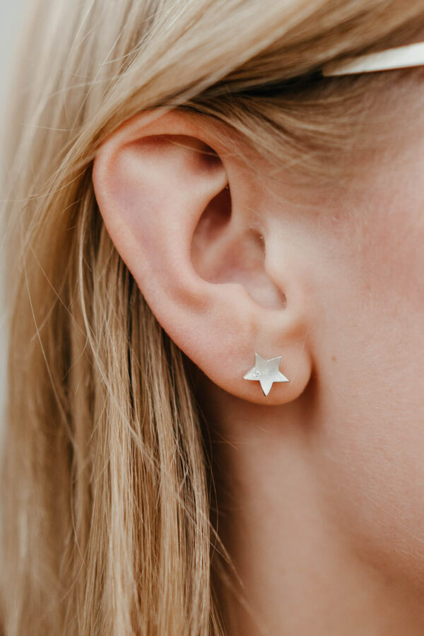 Silver-star-diamond-earring-Clifton-Rocks-Bristol