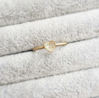 Pavé Diamond Gold Ring