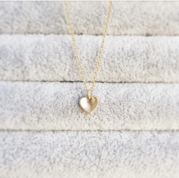 9ct Yellow Gold Heart Necklace and Earrings Gift Set