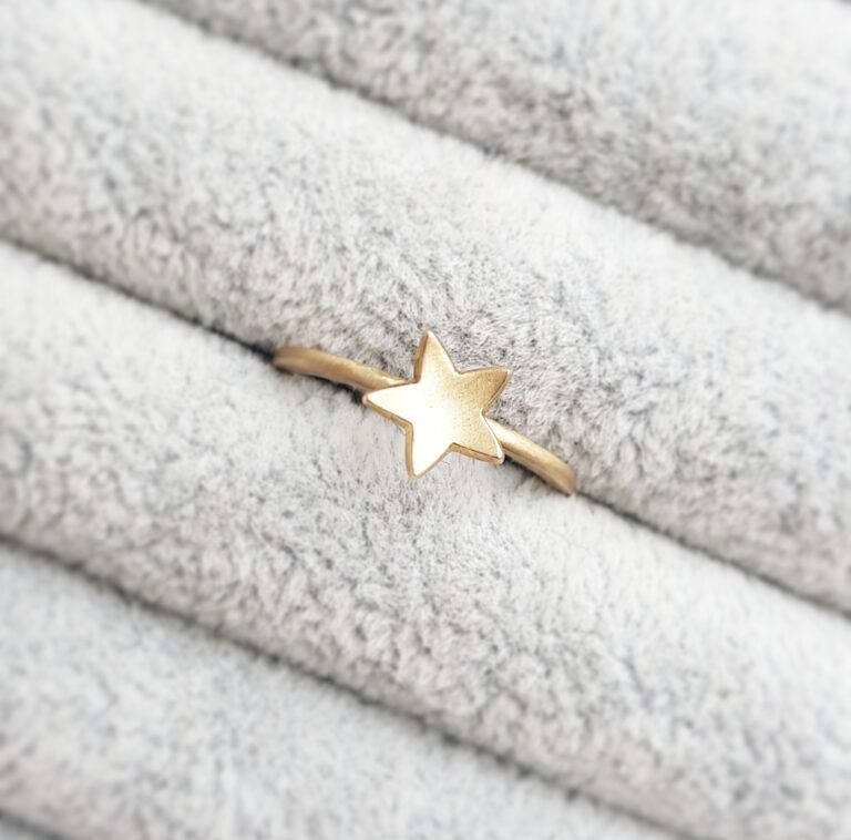 Gold Star Stacking Ring