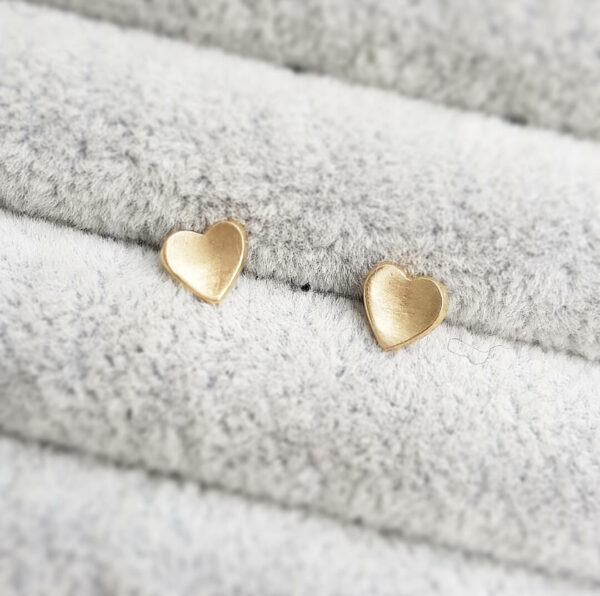 9ct Yellow Gold Heart Necklace and Earrings Gift Set