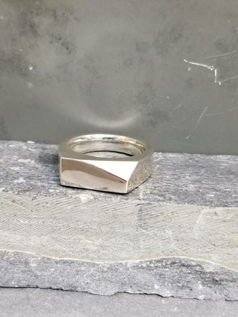 Geometric Signet Ring