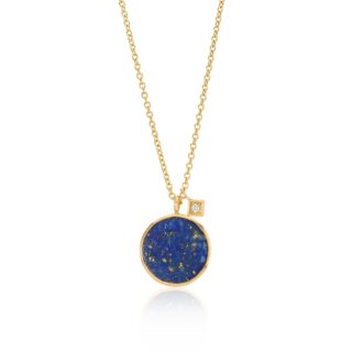 Lapis Lazuli Diamond Necklace - Rhiannon Lewis