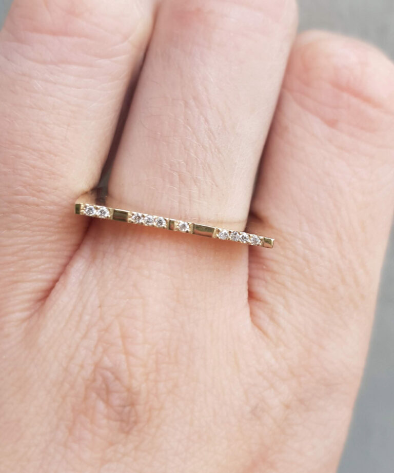 Minimal Gold Stacking Ring