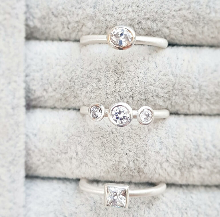 Fake 3 stone engagement rings sales