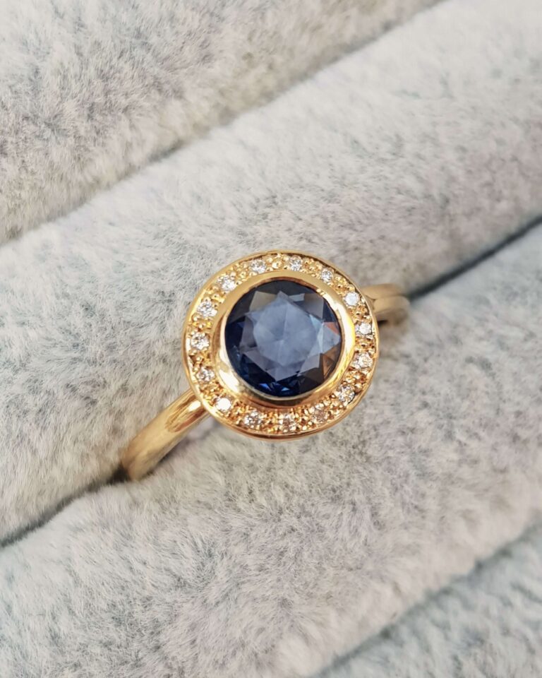 Blue-Sapphire-Round-Diamond-Modern-Halo-Engagement-Cocktail-Ring-Clifton-Rocks-1