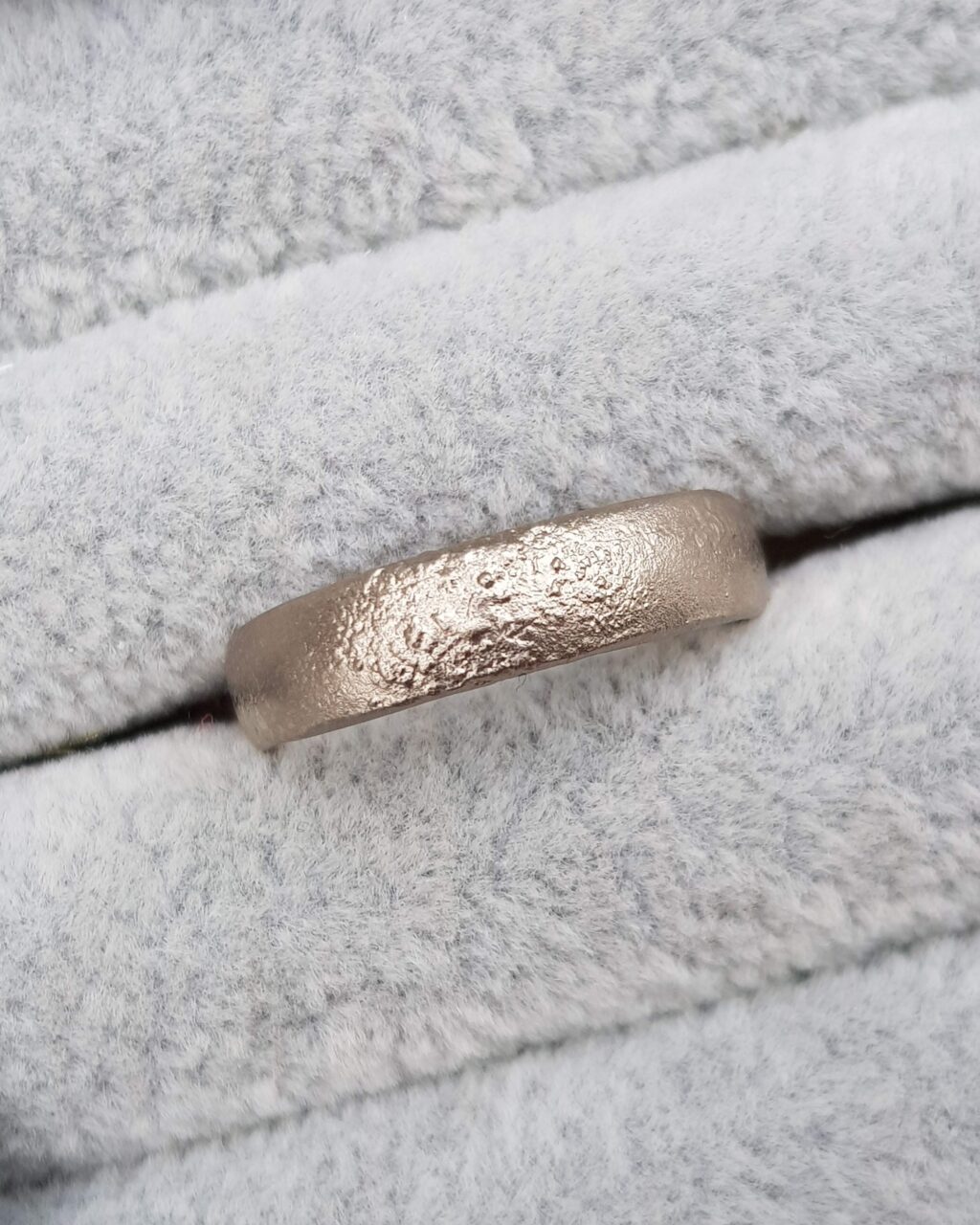 Salt and Pepper Pear Diamond Engagement Ring