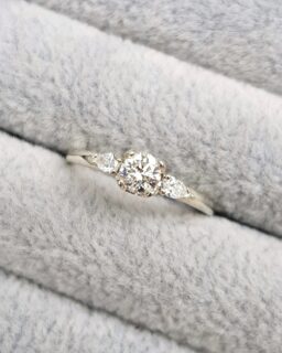 White gold Diamond Trilogy Engagement Ring