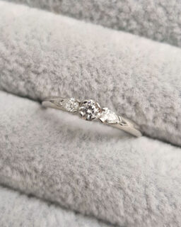 Mini Diamond Trilogy Engagement Ring