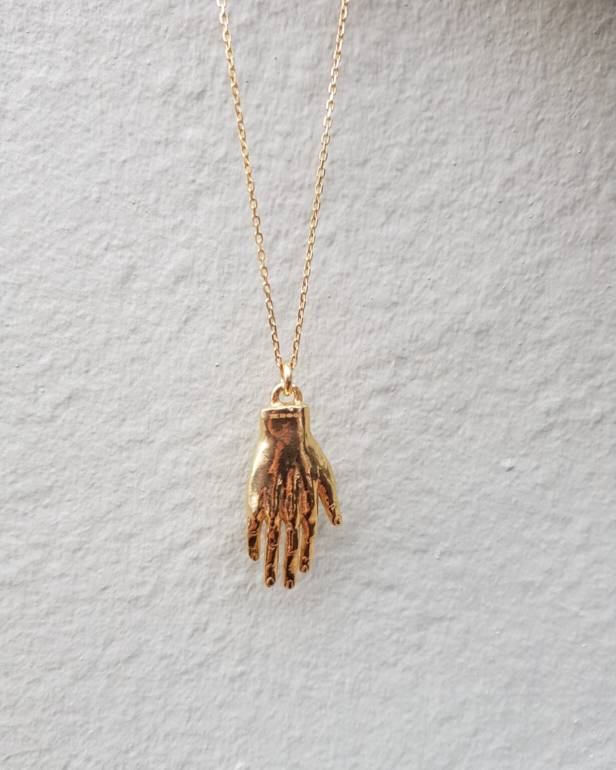 Gold Hand Necklace