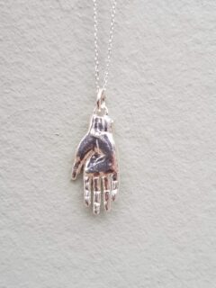 Silver Hand Necklace - Duxford Studios
