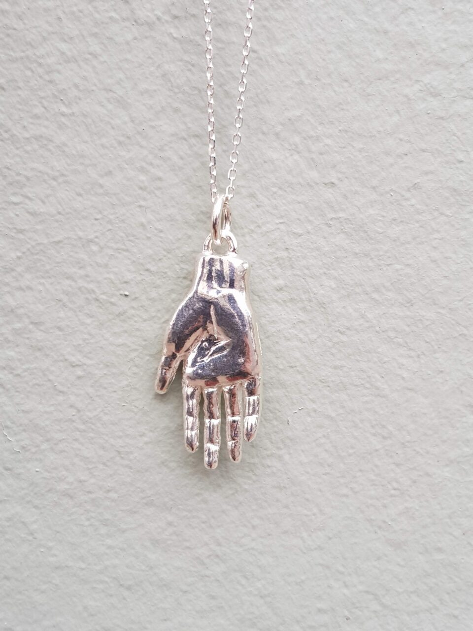 Silver Hand Necklace - Duxford Studios