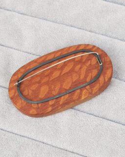 Oval Orange Brooch