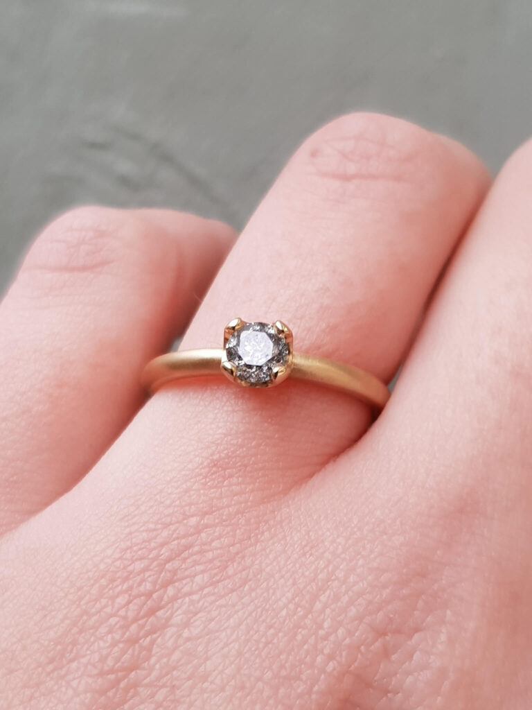 Diamond Gold Engagement Ring