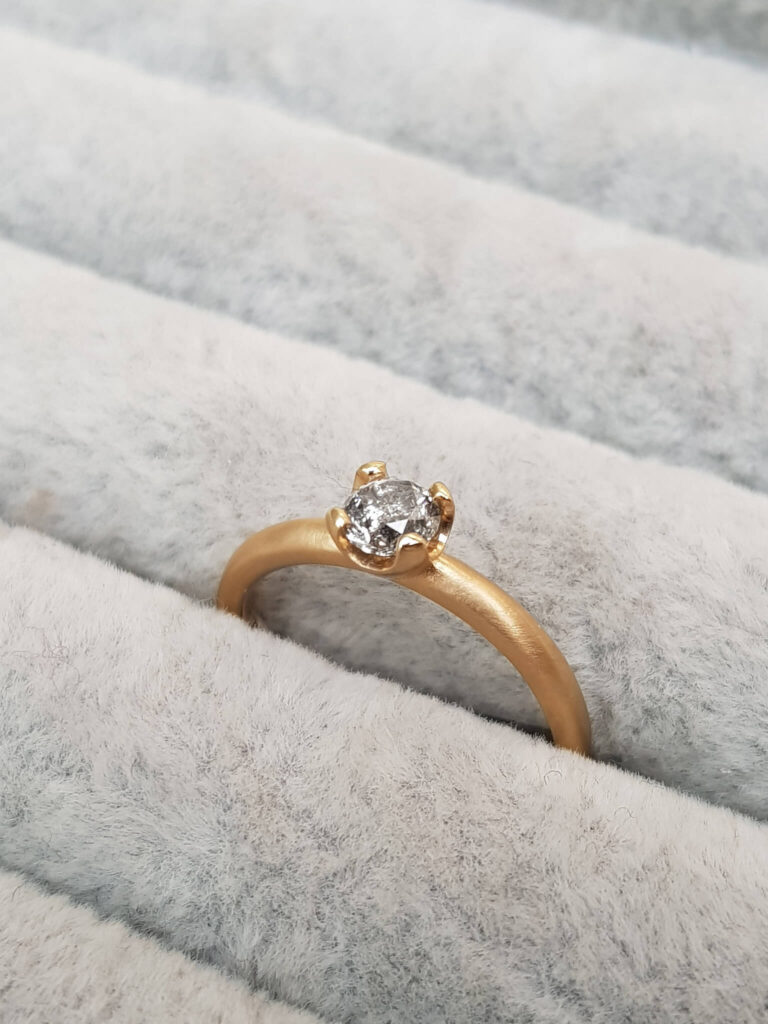 Diamond Gold Engagement Ring