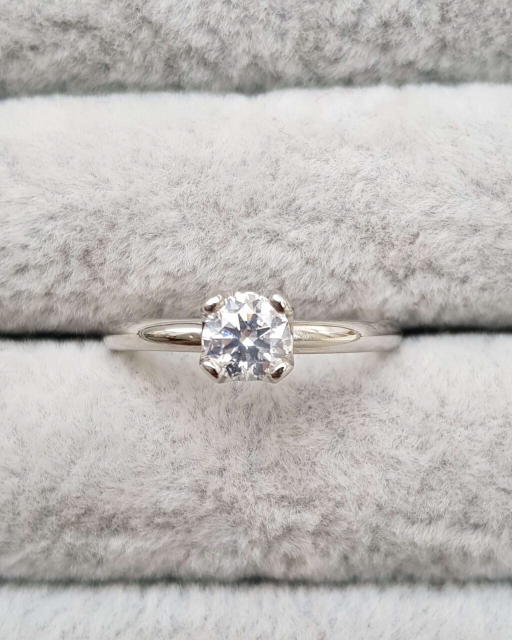 Diamond Platinum Solitaire Engagement Ring