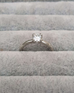Diamond Platinum Solitaire Engagement Ring