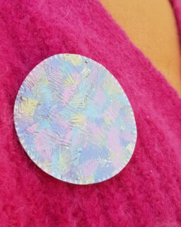 Multi Coloured Peluche Brooch - Sally Collins