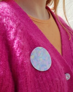 Multi Coloured Peluche Brooch - Sally Collins