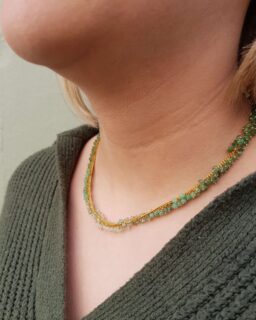 Full Row Ombré Emerald Necklace - Kate Wood