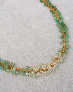 Full Row Ombré Emerald Necklace - Kate Wood