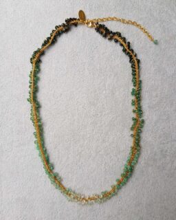 Full Row Ombré Emerald Necklace - Kate Wood