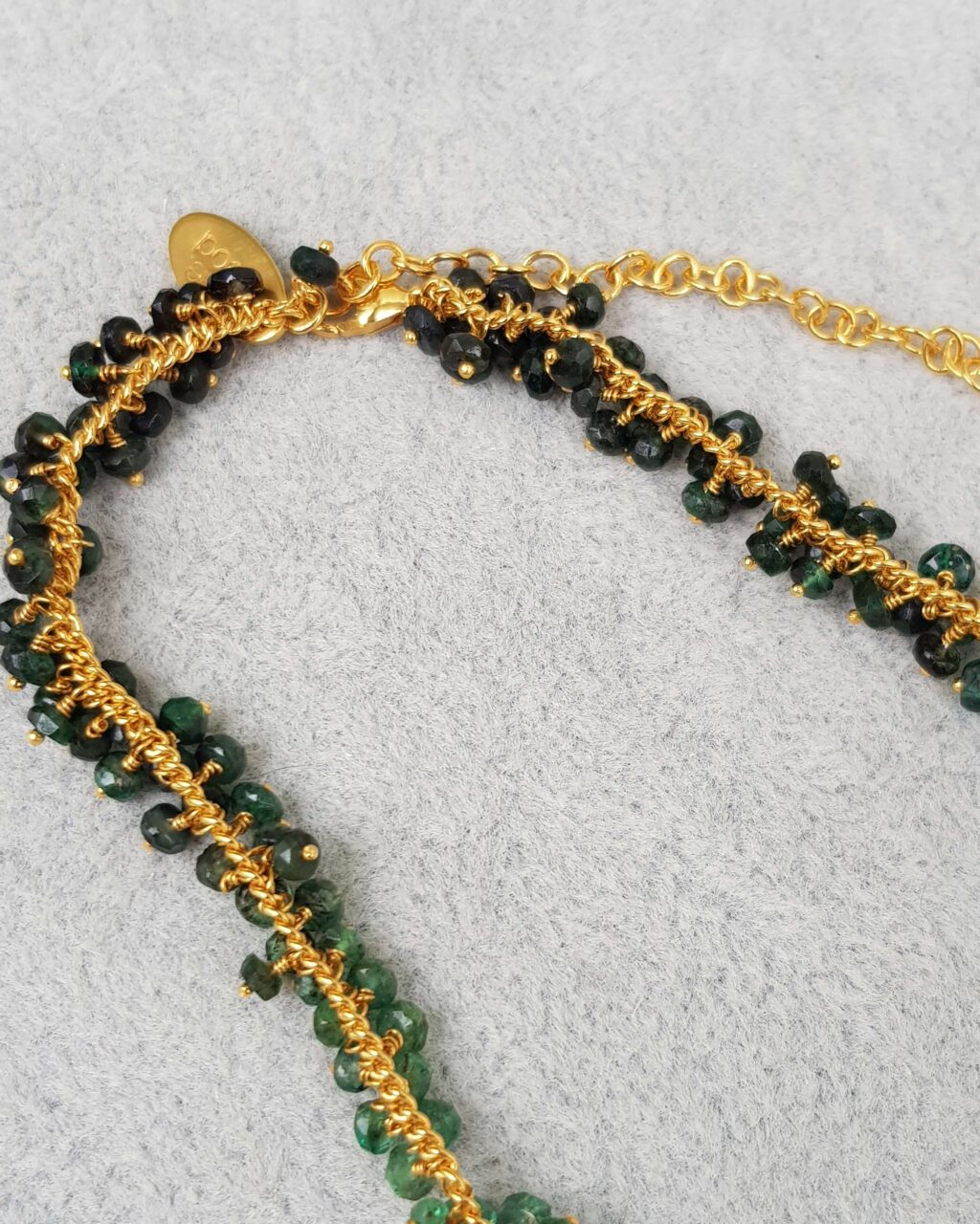 Full Row Ombré Emerald Necklace - Kate Wood