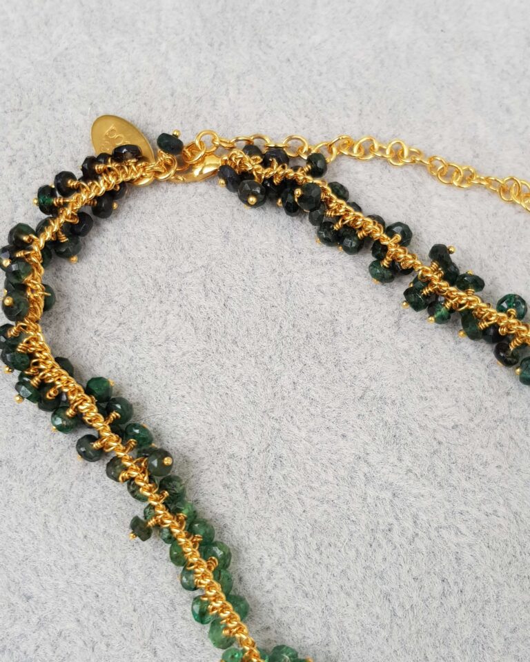 Full Row Ombré Emerald Necklace - Kate Wood