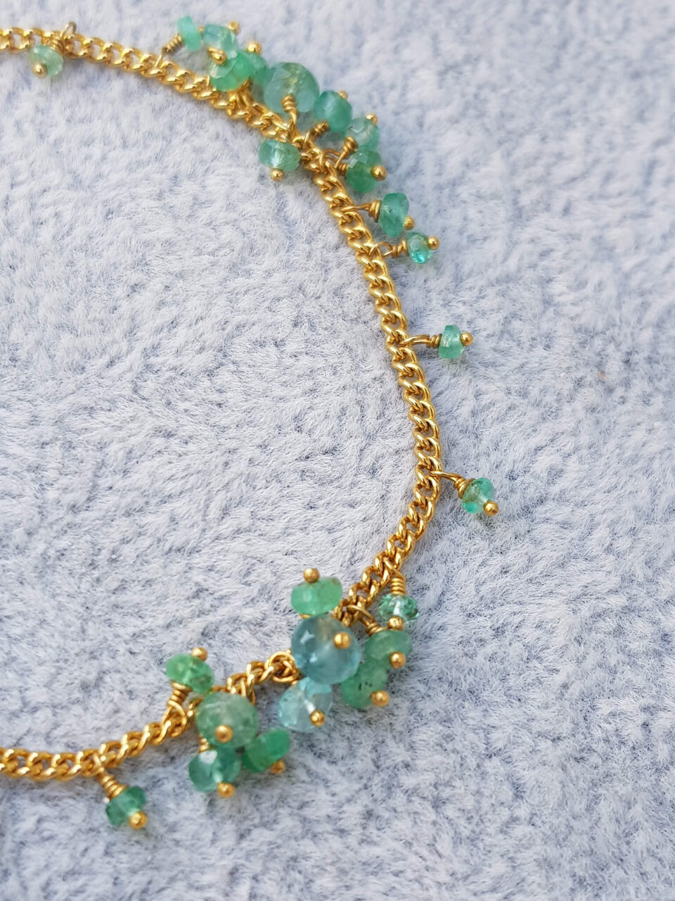 Scattered Row Emerald Bracelet - Kate Wood