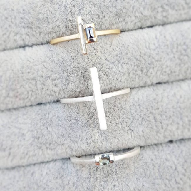 Brutalist Stacking Rings