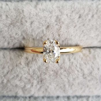 Classic Oval Diamond Engagement Ring - Clare Chandler - CCG314