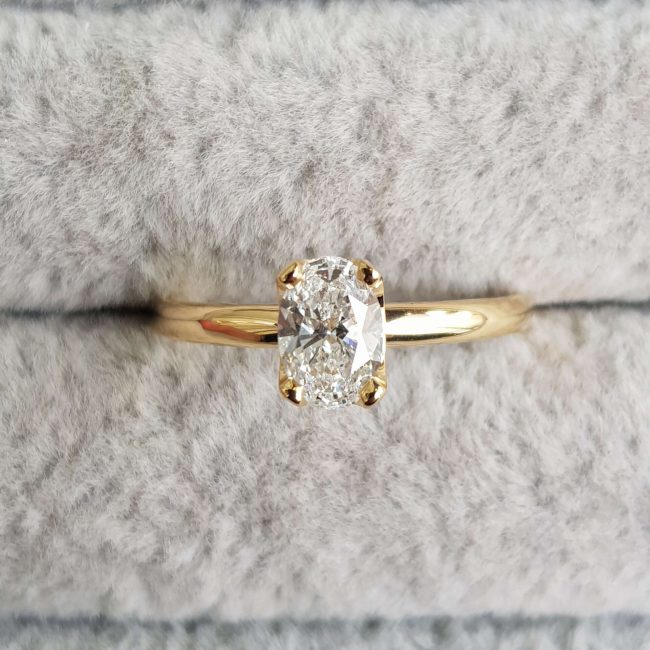 Classic Oval Diamond Engagement Ring - Clare Chandler - CCG314