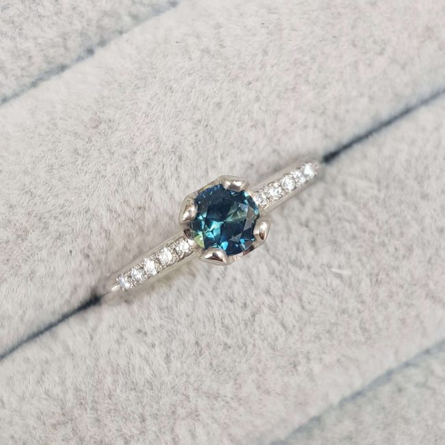 Sapphire and Diamond Multi-Stone Engagement Ring - Clare Chandler - CCG319