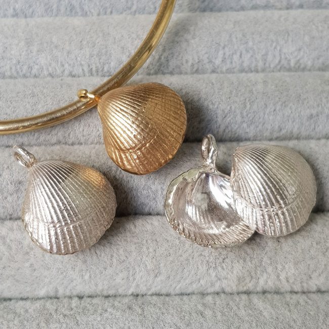 Silver Shell Ashes Pendant - Cast & Found - C&F05