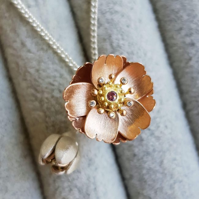 Kinetic Cherry Blossom Locket - Victoria Walker - VW05