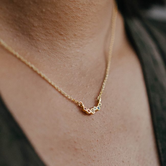 Gold Rainbow Necklace
