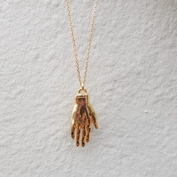 Gold Hand Necklace