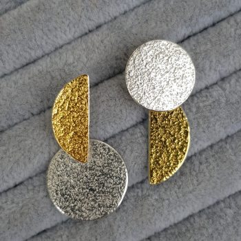 Gold and Silver Geometric Earrings - DeeLynn