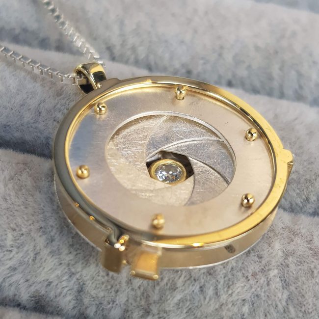 Gold Iris Locket - Emily Butterly - EB18