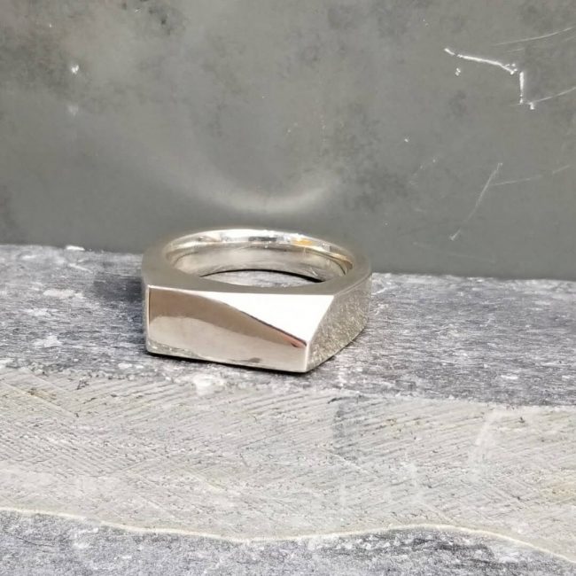 Geometric Signet Ring