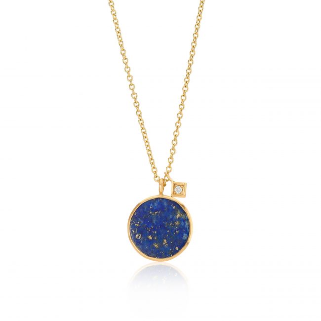 Lapis Lazuli Diamond Necklace - Rhiannon Lewis