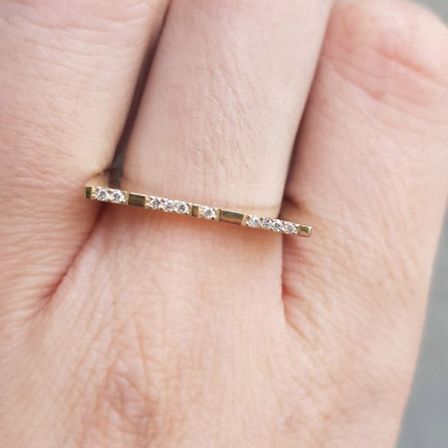 Minimal Gold Stacking Ring