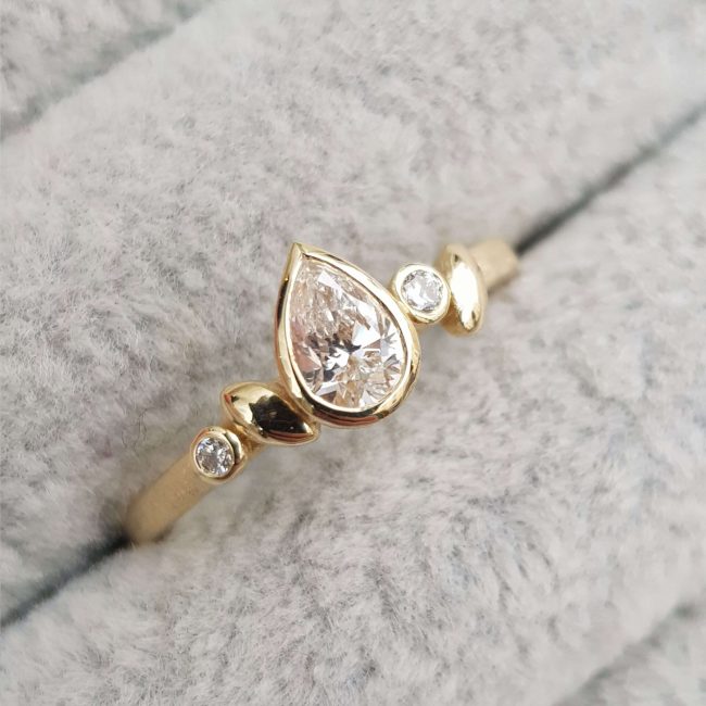 Pear Diamond Engagement Ring - Samantha England - SE80