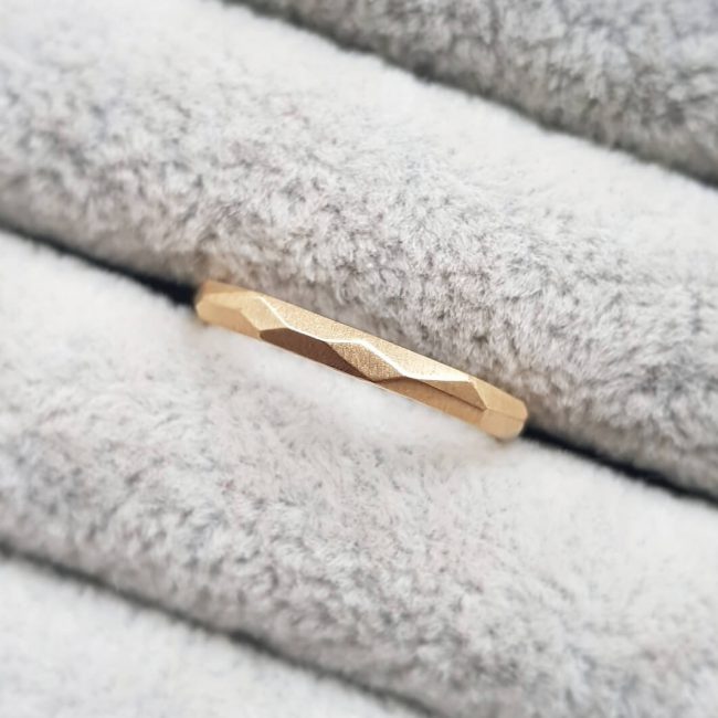 Geometric Wedding Band